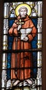 Stained Glass - Saint Francis of Assisi Royalty Free Stock Photo