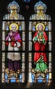 Stained Glass - Saint Franciscus and Saint John the Evangelist