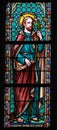 Stained Glass - Saint Joseph Royalty Free Stock Photo