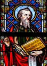 Stained Glass - Saint Matthew the Evangelist Royalty Free Stock Photo