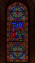 Stained Glass In Saint Nicholas Cathedral Monaco Ville