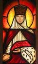 Stained Glass - Saint Therese of Lisieux Royalty Free Stock Photo