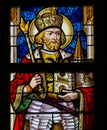 Stained Glass - Saint Wenceslaus Royalty Free Stock Photo