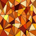 Stained glass seamless mosaic of colored glass. Geometric polygonal cells pattern. Colourful gothic window in church. Vector Royalty Free Stock Photo