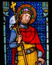 Stained Glass - Wenceslaus I, Duke of Bohemia Royalty Free Stock Photo