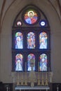 Stained Glass Window Basilica San Domenico Siena