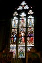 Stained-glass window on a biblical theme