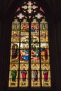 Stained Glass Window Cathedral of Cologne Royalty Free Stock Photo