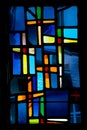 Stained Glass Window Cross Royalty Free Stock Photo