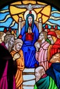 Stained Glass - Pentecost Window Royalty Free Stock Photo
