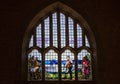 Stained glass window of Dr Livingstone - Livingstonia Mission Church Royalty Free Stock Photo