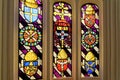 Stained glass window at Hampton Court Palace - London Royalty Free Stock Photo