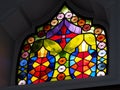 Stained Glass Window In A Heraklion, Crete Church Royalty Free Stock Photo