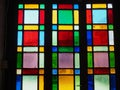 Stained Glass Window In A Heraklion, Crete Church Royalty Free Stock Photo