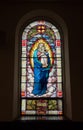 Stained Glass Window Inside Church