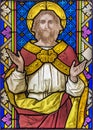 Jesus Christ Stained Glass Royalty Free Stock Photo