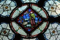 Stained glass window in La Sainte Chapelle in Paris