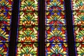 Stained glass window, LeÃÂ³n Cathedral, Spain.