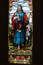 Stained glass window The Lord is my Shepherd