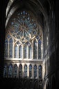 Stained-glass window in Metz cathedral France Royalty Free Stock Photo