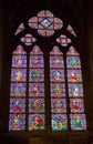 Stained-glass window, Notre-Dame de Paris Royalty Free Stock Photo