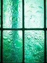 Stained glass window with regular block pattern Royalty Free Stock Photo