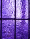 Stained glass window with regular block pattern Royalty Free Stock Photo