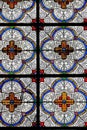 Stained glass window in the Saint Augustine church in Paris