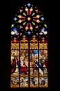 Stained-glass window in saint gatien