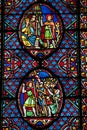 Stained-glass window in saint gatien