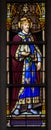 Stained glass window of Saint Leopold III