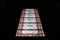 stained-glass window in the saint-pierre-le-jeune church - strasbourg - france Royalty Free Stock Photo