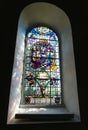 Stained glass window at St Peter & St Paul Parish Church