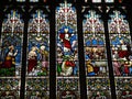 Stained Glass windows in Burnley Lancashire Royalty Free Stock Photo
