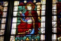 The stained-glass windows of Chartres - France Royalty Free Stock Photo