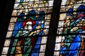 The stained-glass windows of Chartres - France Royalty Free Stock Photo