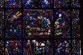 The stained-glass windows of Chartres - France - Front view Royalty Free Stock Photo
