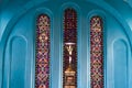 Stained glass windows in Christ Church, Port Antonio, Jamaica