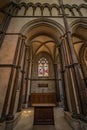 Impressive interior of Rochester Cathedral