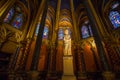 Stained glass windows inside the Sainte Chapelle in Paris, France Royalty Free Stock Photo