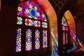 Interior view of Nasir-ol-molk Mosque in Shiraz, Iran Royalty Free Stock Photo