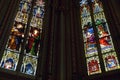 Stained-glass windows in Saint Pierre cathedral