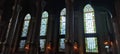 Stained glass windows of the St Antuan Church in Istanbul