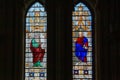 Stained glass windows of York Cathedral, UK