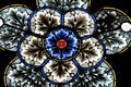 Stained glass in Zagreb cathedral Royalty Free Stock Photo