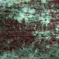 Stained oxidized copper surface_square