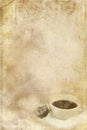 Stained Paper with Cup of Coffee Royalty Free Stock Photo