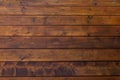 Stained wet deck wooden boards with water drops texture