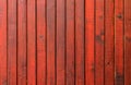 Stained wood planks fence background - vertical lines Royalty Free Stock Photo