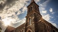 stainedglass old church building Royalty Free Stock Photo